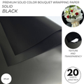 Premium Solid Color Bouquet Wrapping Paper – Luxury Matte Floral Wrapping Sheets for Fresh Flower Bouquets | Pack of 20 Sheets