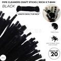 Velvet Pipe Cleaners Craft Sticks (20 Pcs) – 30cm Chenille Stems for DIY Crafts, Pipe Cleaner Flowers, Kids Art, School Projects & Bouquet Making