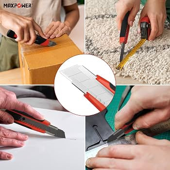 Mini Paper Cutter Utility Knife – Sharp Blade Cutter for Ribbon, Bouquet Wrapping, Paper, Cardboard, Fabric & DIY Crafts