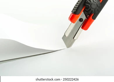 Mini Paper Cutter Utility Knife – Sharp Blade Cutter for Ribbon, Bouquet Wrapping, Paper, Cardboard, Fabric & DIY Crafts