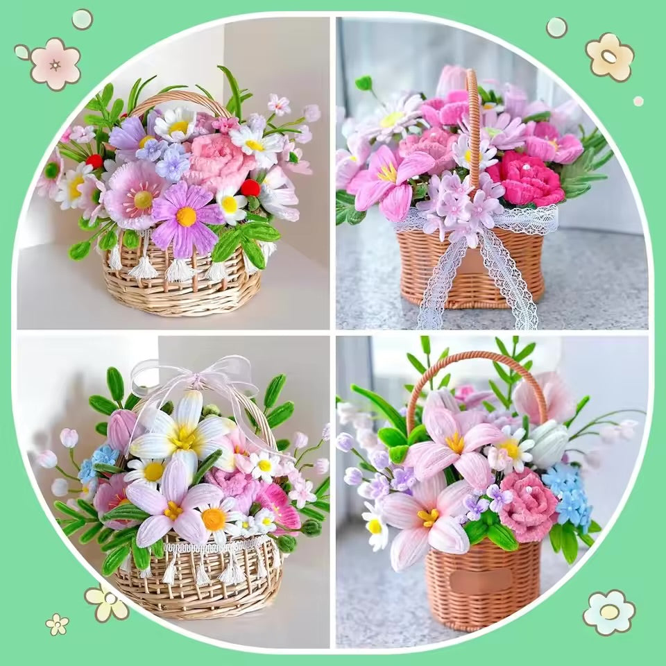 Pipe Cleaners Craft Sticks 100 Pcs (2 Color Mix) | Velvet Pipe Cleaner Chenille Stems 30cm (50+50) for DIY Crafts, Handmade Flowers, Bouquet Decoration & School Projects