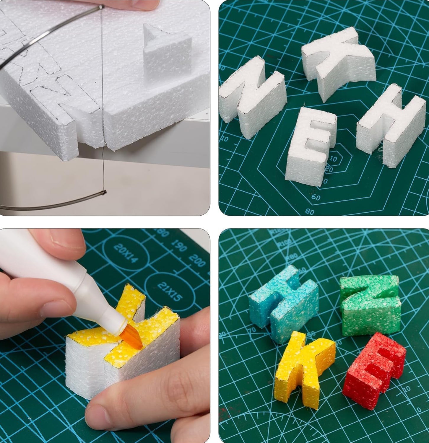 Thermocol Foam Blocks 9×3×2 Inch – Polystyrene Craft Blocks for DIY, Floral Arrangements & School Projects