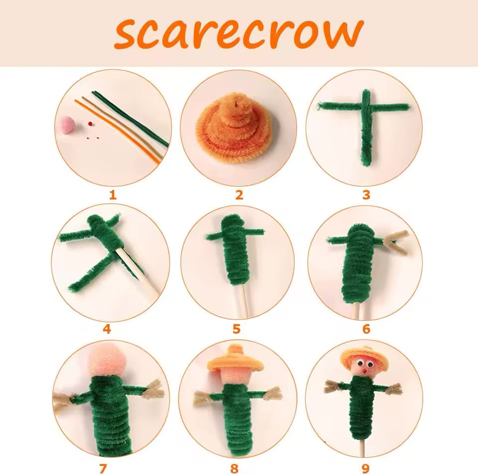 Pipe Cleaners Craft Sticks 100 Pcs (2 Color Mix) | Velvet Pipe Cleaner Chenille Stems 30cm (50+50) for DIY Crafts, Handmade Flowers, Bouquet Decoration & School Projects