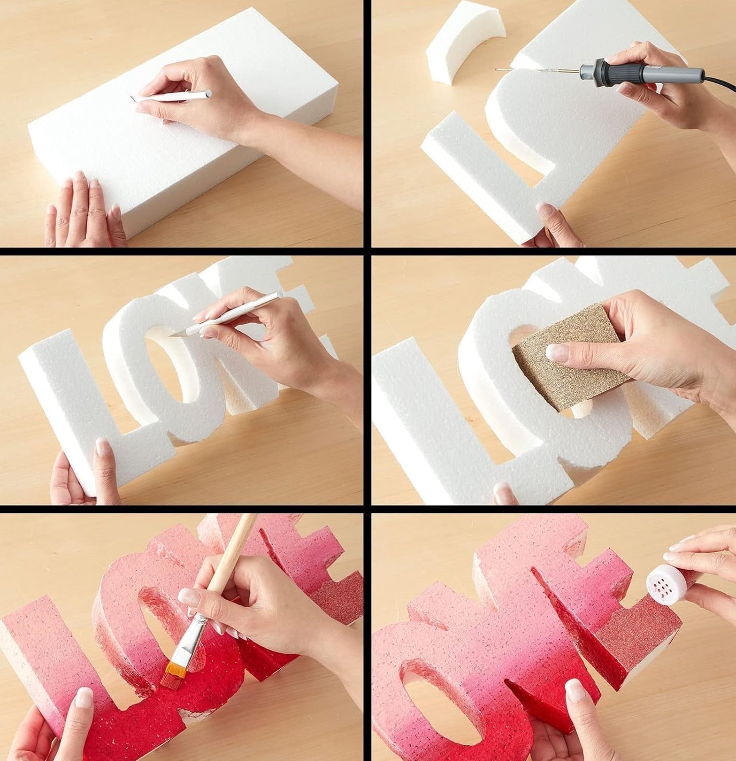 Thermocol Foam Blocks 9×3×2 Inch – Polystyrene Craft Blocks for DIY, Floral Arrangements & School Projects
