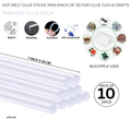 Hot Melt Glue Sticks 7mm (Pack of 10) for Glue Gun & Crafts