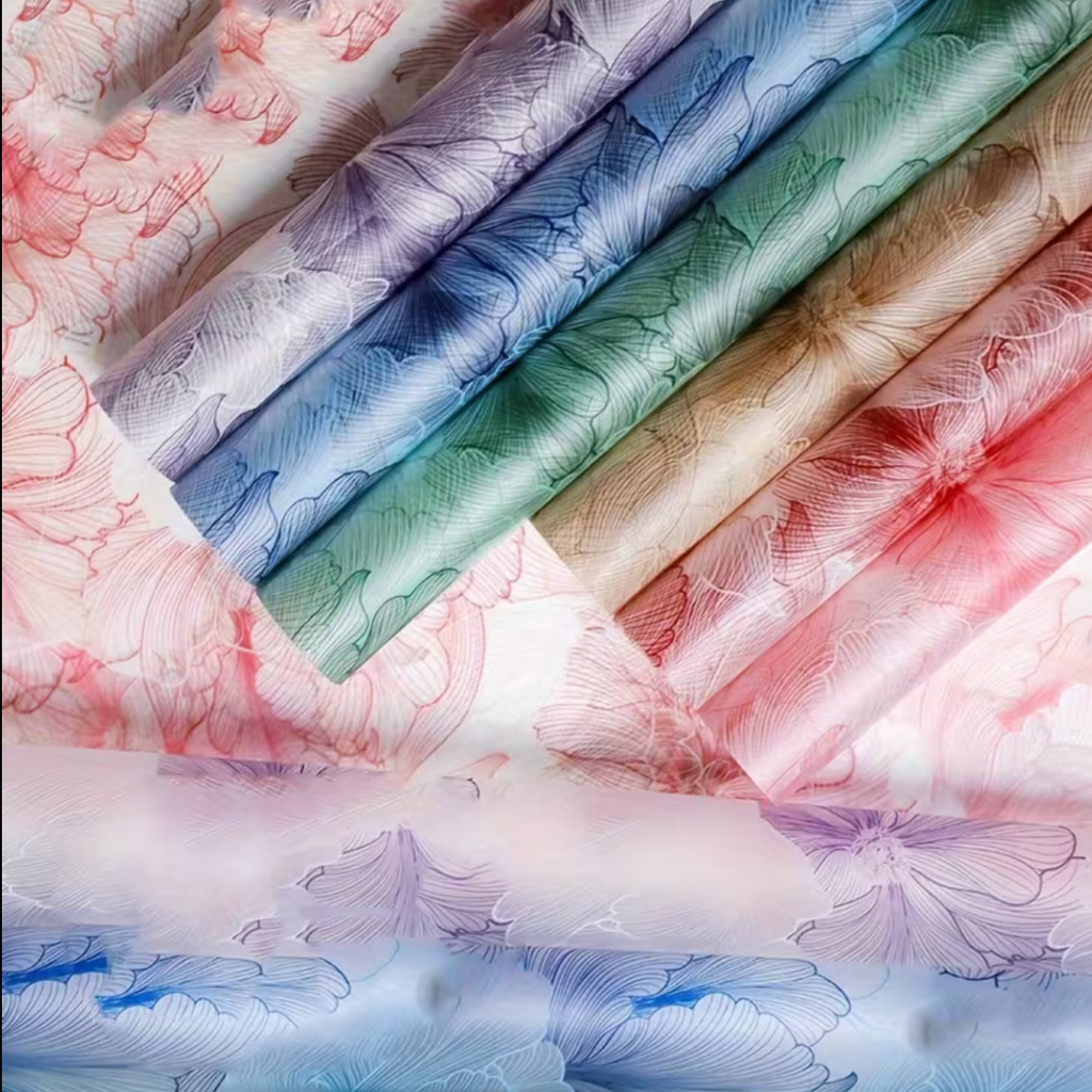 Floral Garden Luxe Wrap Sheets – Premium Bouquet Wrapping Collection (20 Sheets)