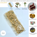 Artificial Flower Stamens Wire Stem for Bouquets & DIY Crafts (Pack of 12 Bunches)