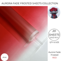 Aurora Fade Frosted Bouquet Wrapping Sheets – Premium Gradient Translucent Floral Wrapping Paper (20 Sheets)