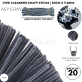 Velvet Pipe Cleaners Craft Sticks (20 Pcs) – 30cm Chenille Stems for DIY Crafts, Pipe Cleaner Flowers, Kids Art, School Projects & Bouquet Making