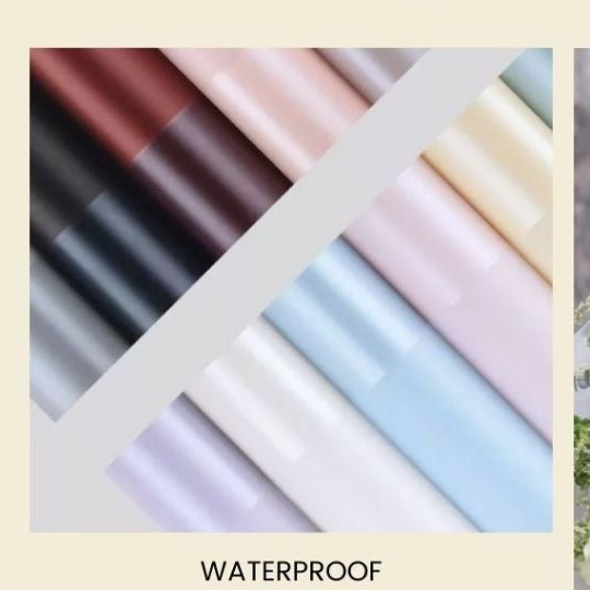 Luxury Pearl Edge Bouquet Wrapping Paper – Premium Matte Translucent Floral Wrapping Sheets for Fresh Flower Bouquets | Pack of 5 Sheets