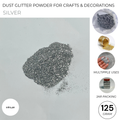 Premium Dust Glitter Powder for Crafts & Decorations (125g Jar Pack)