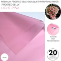 Premium Frosted Jelly Bouquet Wrapping Paper – Translucent Korean Flower Wrapping Sheets for Fresh Flowers, Florist Bouquets & Floral Packaging