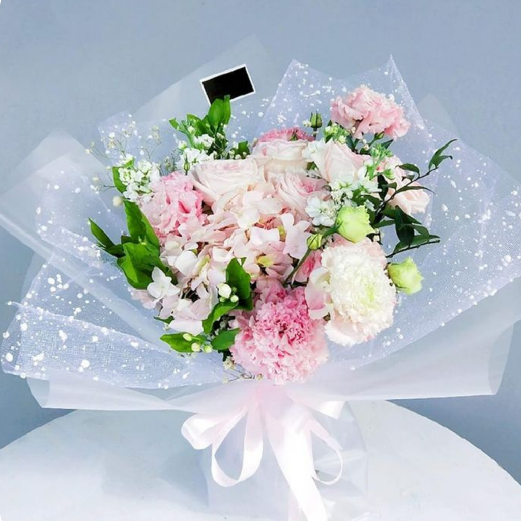 Snow Mesh Roll for Flower Wrapping & Bouquet Decoration (50cm × 4 Yard)