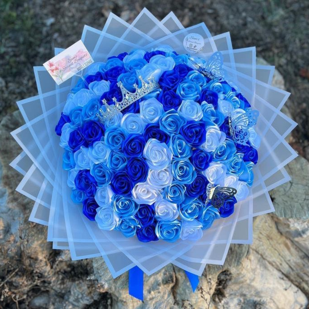Premium Transparent Frosted Bouquet Wrapping Sheets with Colored Border (20 Sheets Pack) | Flower & Gift Wrapping Paper