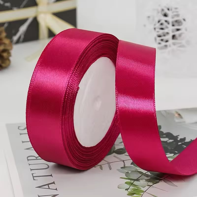 Premium Satin Ribbon Roll – 1 Inch x 9 Yards | Gift Wrapping, Crafts & Decorations