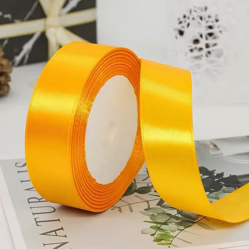 Premium Satin Ribbon Roll – 1 Inch x 9 Yards | Gift Wrapping, Crafts & Decorations