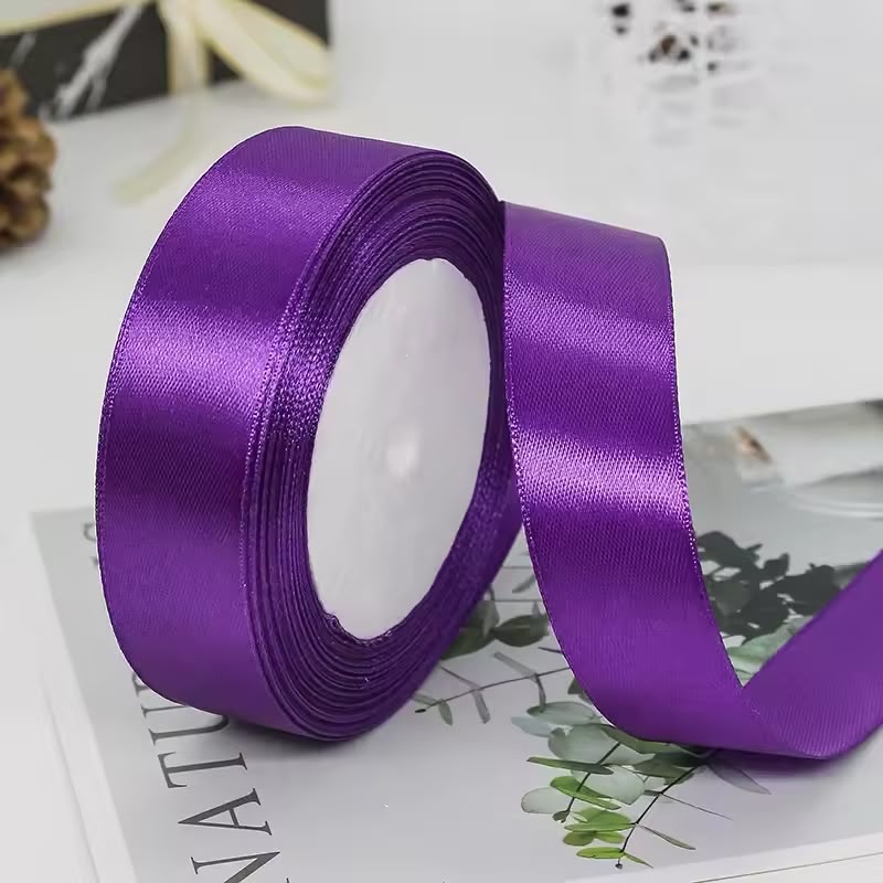 Premium Satin Ribbon Roll – 1 Inch x 9 Yards | Gift Wrapping, Crafts & Decorations