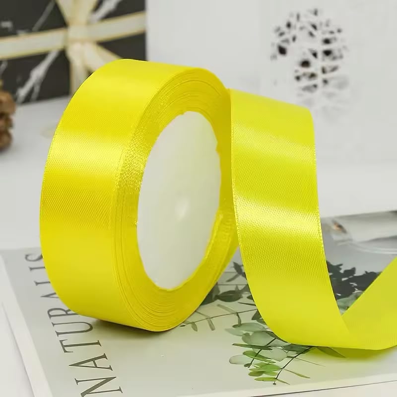 Premium Satin Ribbon Roll – 1 Inch x 9 Yards | Gift Wrapping, Crafts & Decorations