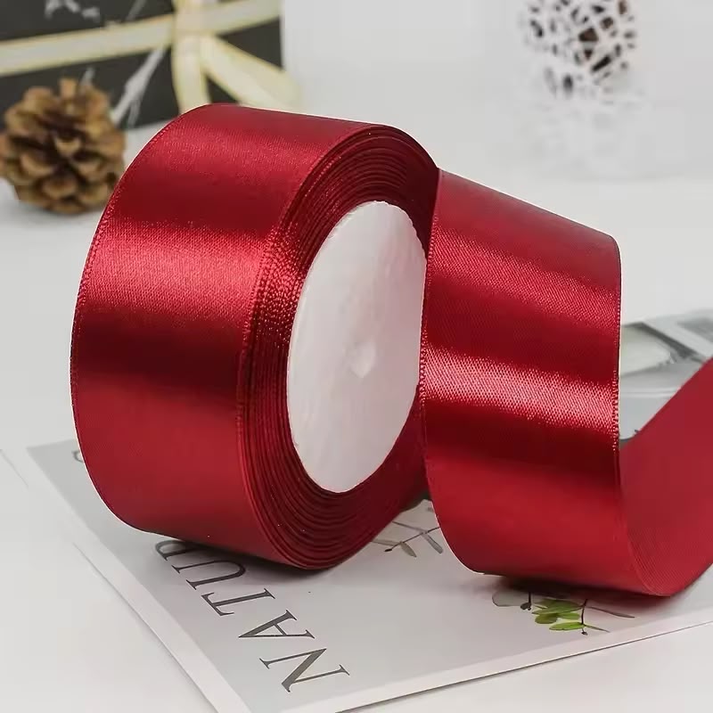 Premium Satin Ribbon Roll – 1.5 Inch x 18 Yards | Gift Wrapping, Bouquet & Event Decoration Ribbon