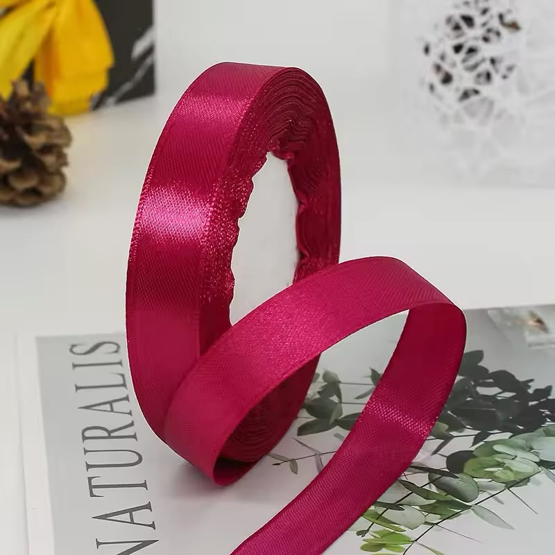 Premium Satin Ribbon Roll – 0.5 Inch x 18 Yards | Gift Wrapping, Crafts & Decorations