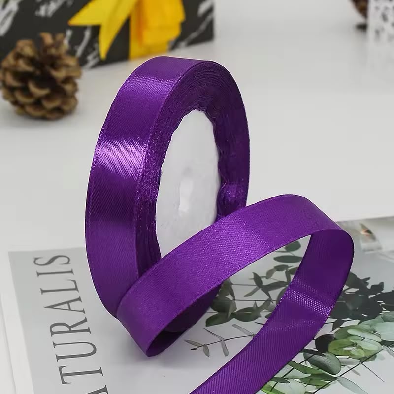 Premium Satin Ribbon Roll – 0.5 Inch x 18 Yards | Gift Wrapping, Crafts & Decorations